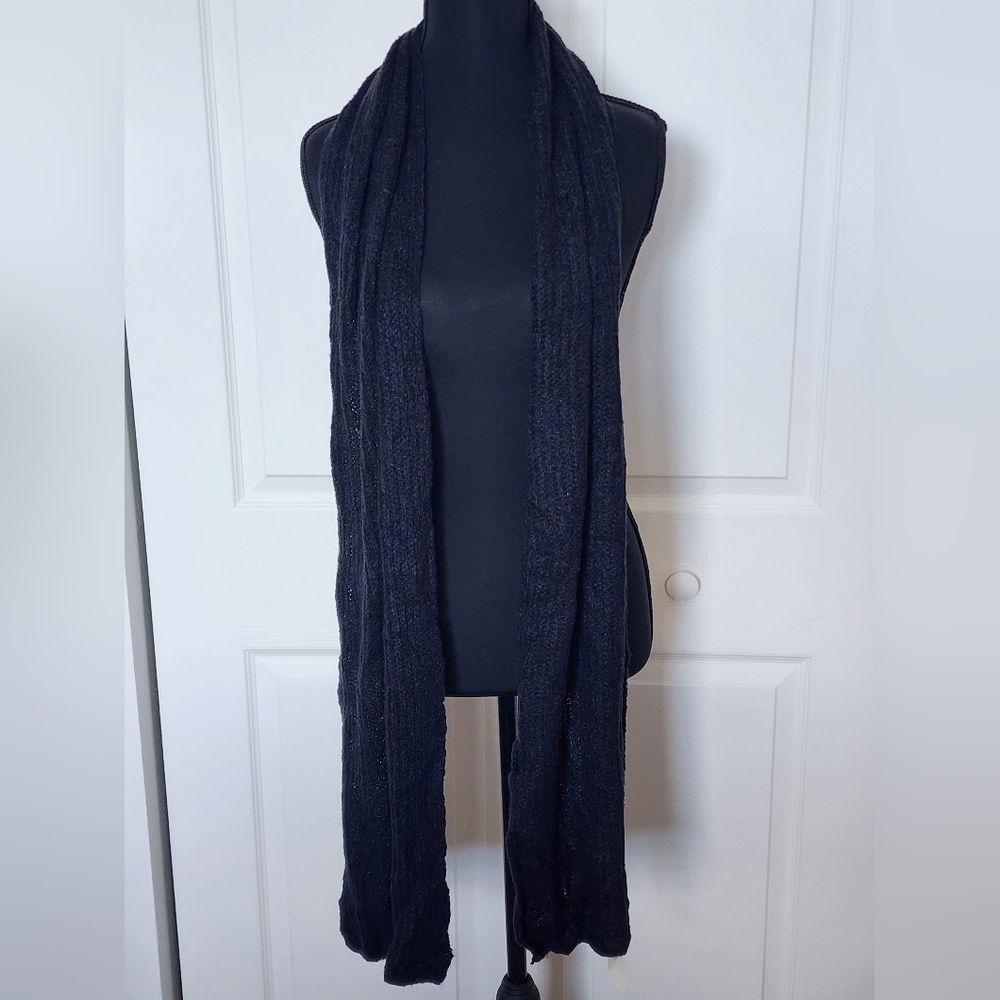 Style&Co Black Knit Scarf One Size